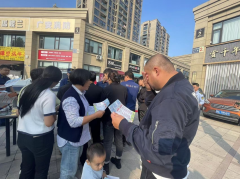 杨汛桥街道江桥社区开展垃圾分类志愿活动