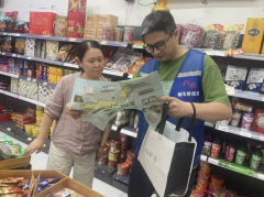 杨汛桥街道江桥社区开展生态环境公众参与指南志愿者宣传活动