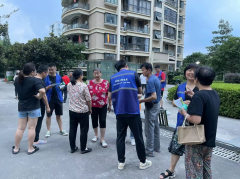 杨汛桥街道江桥社区开展小区垃圾分类志愿活动