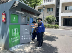 杨汛桥街道江桥社区开展小区垃圾分类志愿活动