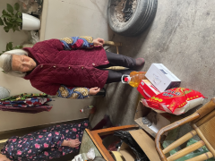 营口村慰问80周岁老年人志愿活动