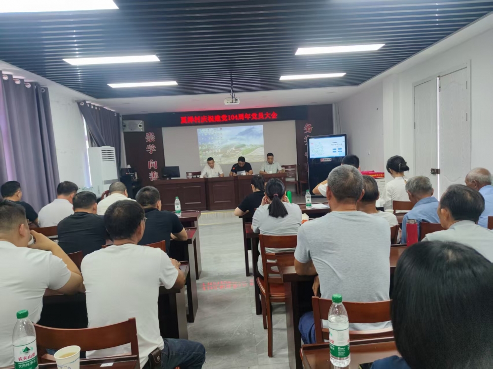 夏泽村主题党日活动——垃圾清理
