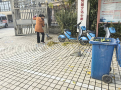 园里湖开展“居卫生大扫除”志愿活动