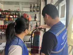 兴华社区九小场所消防安全巡查