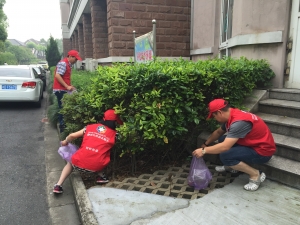 上谢桥社区在职党员“环境卫生靠大家”志愿活动