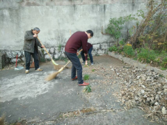 清理卫生死角，助力美丽乡村建设